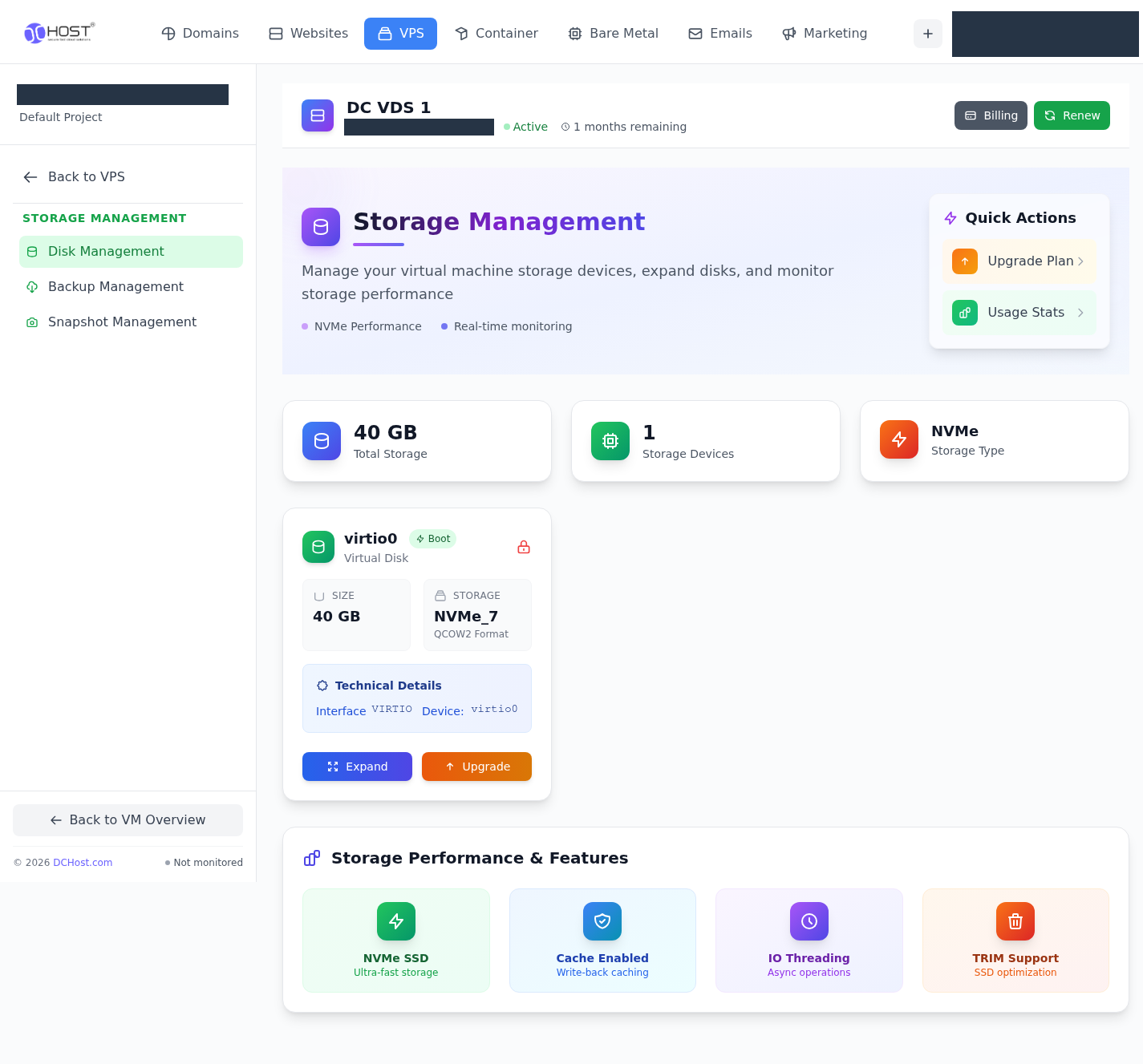 Disk Management ekranı. İlgili menü ve kontrollerin portal görünümü.