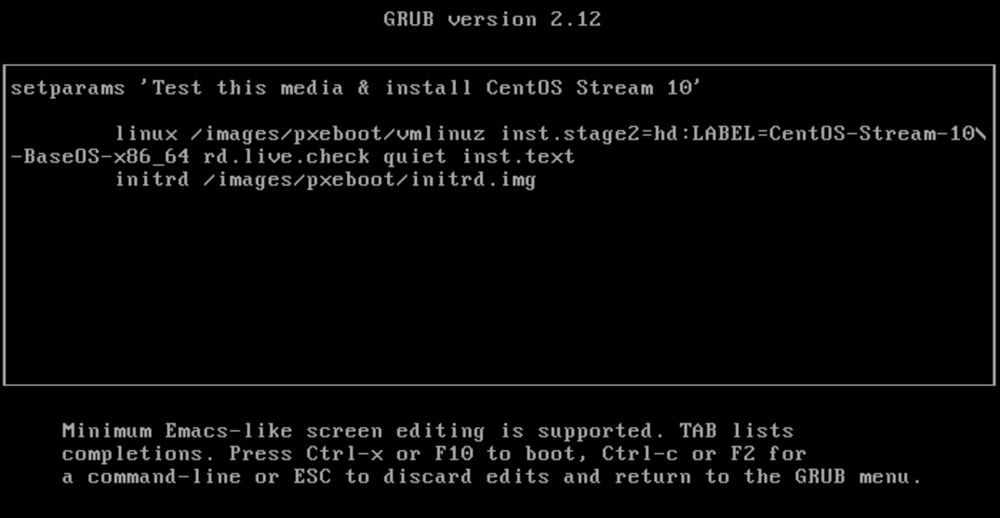 linux satırına inst.text ekleyin; gerçek demo sunucusu ekranı.
